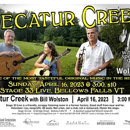 4/16/23: Decatur Creek with Bill Wolston