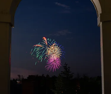 Fireworks from the Cupola