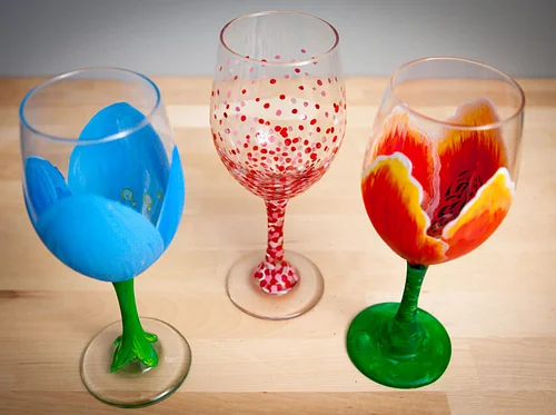 Sunday Crafternoon: Wine Glass Painting