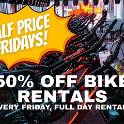 50% Off Rental Bike Fridays