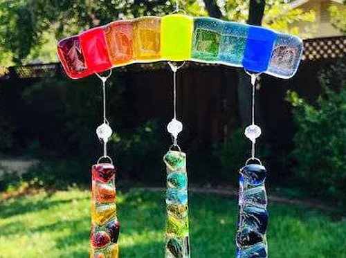 Fused Glass Wind Chime – hands on one day workshop at Sandwich Glass Museum!