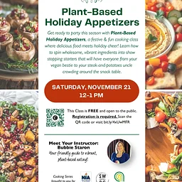 Plant-Based Holiday Appetizers- Abundance Cooking Class Series