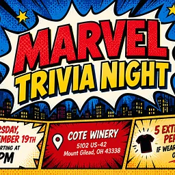 Marvel Trivia Night @ Cote Winery