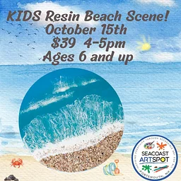 Kids Resin Beach Scene! $39