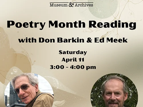 Poetry Month Reading with Don Barkin & Ed Meek