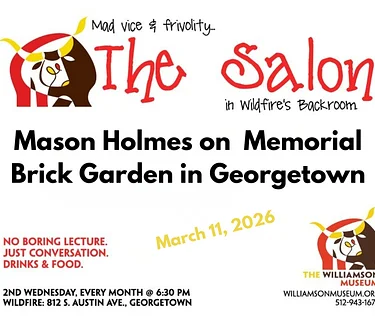 March Salon: Mason Holmes on Memorial Brick Garden in Georgetown