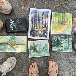 Painting at Preserves – Plummer Point