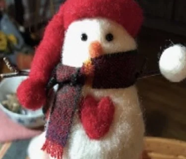 Needle Felting Snowman Workshop