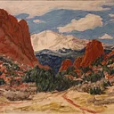 Pastel Landscape with a Watercolor Twist