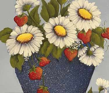 Acrylic Painting with Pat Smelkoff: Acrylics: Bucket of Daisies
