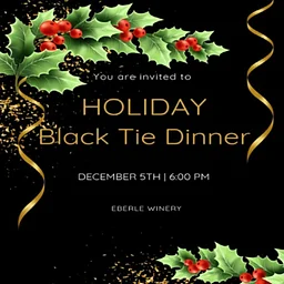 Holiday Black Tie Dinner 2026