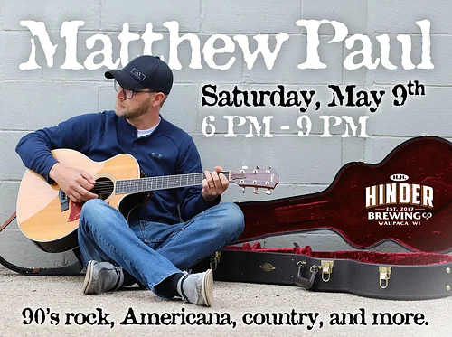 Live Music - Matthew Paul at H.H. HINDER Brewing Co.