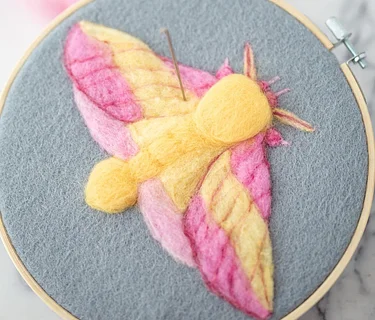 Creating Felted Art: Bees, Butterflies, and Moths
