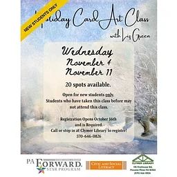 Holiday Card Art Class - NEW STUDENTS ONLY!