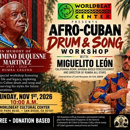 Afro-Cuban Drum & Song Workshop with Miguelito León