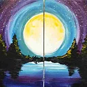 Couple’s Paint – Twilight Lake – Jul 11