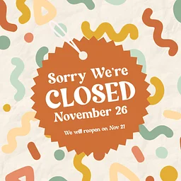 Closed for Thanksgiving