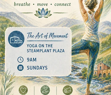 The Art of Movement: Yoga on the SteamPlant Plaza