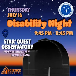 Disability Night at Star*Quest Observatory