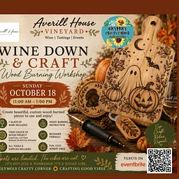Wine Down & Craft: Wood Burning Workshop