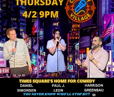 Times Square Comedy | Thur, April 2nd @9 PM