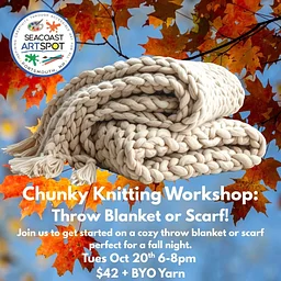 Chunky Knitting! Make a scarf or start a blanket! $42