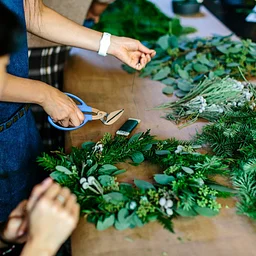 wreath workshop with bespoke events