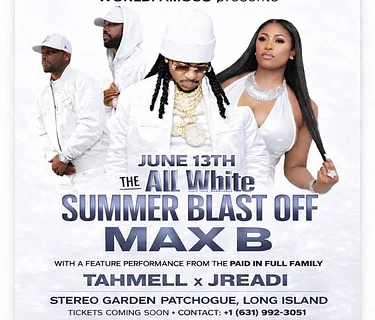 THE ALL WHITE SUMMER BLAST OFF MAX B