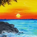 Ruskin Paint Night – Beach Sunset