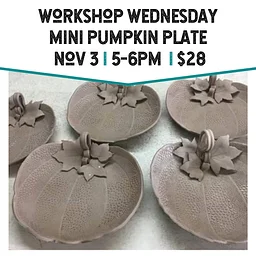 Workshop Wednesday: Mini Pumpkin Plates
