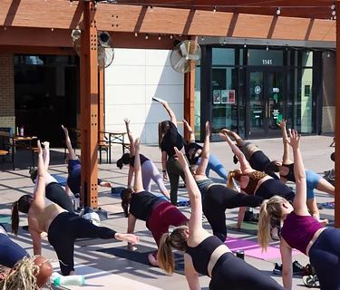 Outdoor Yoga at Rosecomb Beer Garden