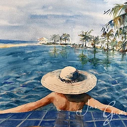 Jan Guarino presents Fearless watercolors On-Line Zoom Classes