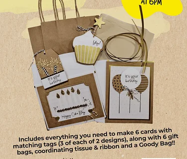 Birthday Sparkle Card Workshop