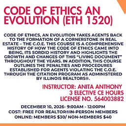 Code of Ethics an Evolution (ETH 1520) with Anita Anthony