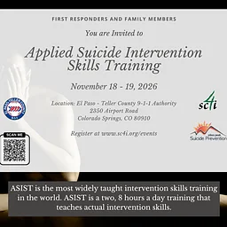 Applied Suicide Intervention Skills Training (ASIST) for First Responders - Nov 18 - 19, 2026