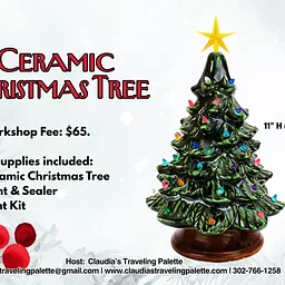 Ceramic Christmas Tree Workshop* November 15th at 12pm