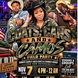 Coats, Cans , and Camo Field Party!!