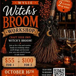 Witch’s Broom Workshop Wylie