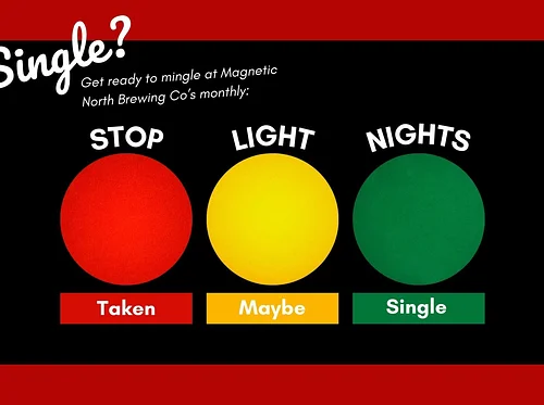 December Stoplight Night