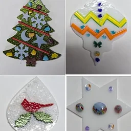 FUSED GLASS: Holiday Ornaments