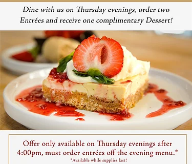 Free Dessert Thursdays!