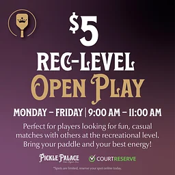 $5 Rec Level Open Play