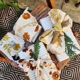 Wrapped with Nature: Botanical Holiday Ribbon Dyeing