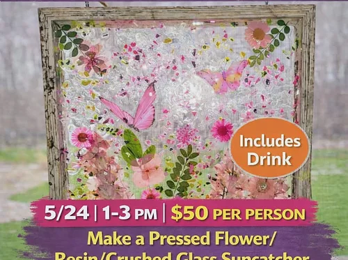 Make a Pressed Flower & Crushed Glass Sun-catcher