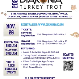 5th Annual Diakonia Turkey Trot 5K Fun Run & Walk