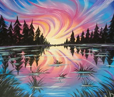 Tampa Sip and Paint – Pastel Skies