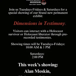 Dimensions in Testimony: Alan Moskin