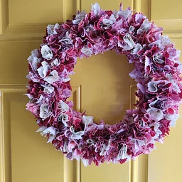Fabric Scrap Holiday Wreath