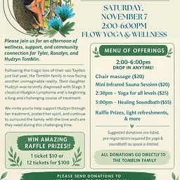 HUDZYN'S DAY! A Fundraiser to support the Tomblin Family