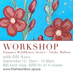 Summer Wildflower Painting Series - September | Globe Mallow